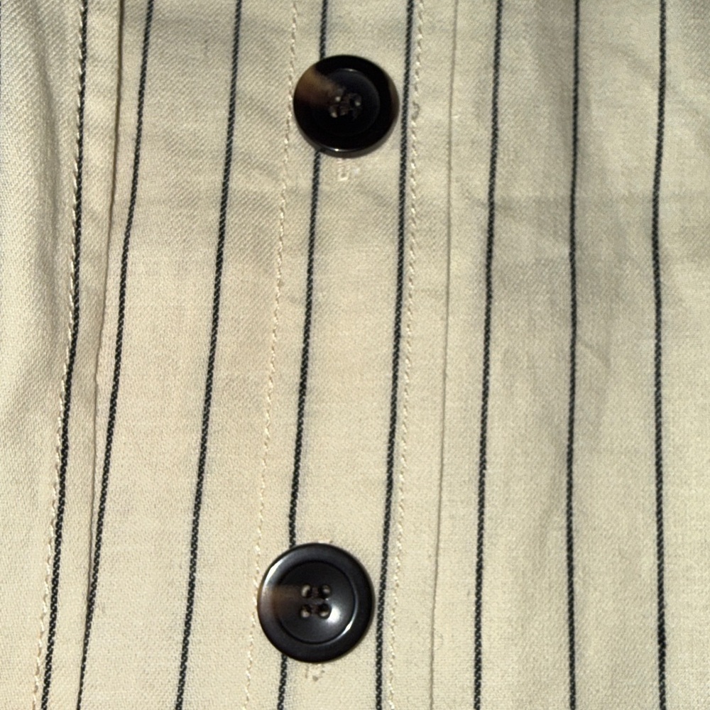 Ann Taylor Cream and Navy Striped A-Line Skirt - Picture 5 of 5